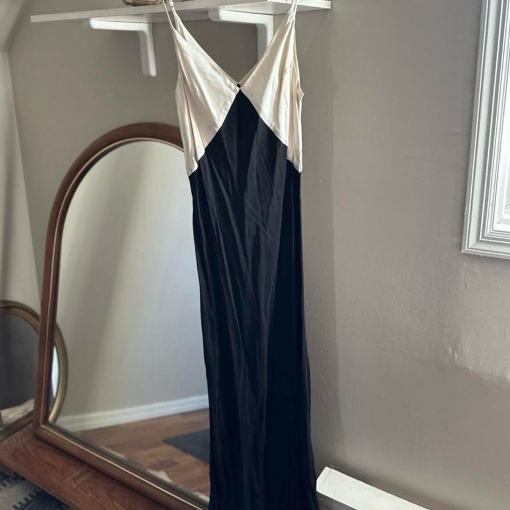 DISSH Black and Cream Maxi Dress
